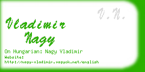 vladimir nagy business card